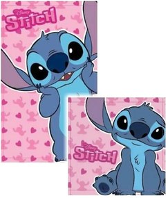 Sada dievčenských uterákov na tvár a na ruky Stitch - licencia Lilo & Stitch - 100% bavlna - 30 x 30 cm + 30 x 50 cm