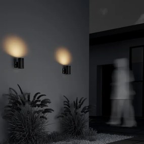 Maytoni O419WL-01B - Vonkajšie nástenné svietidlo RANDO 1xE27/60W/230V IP54 čierne