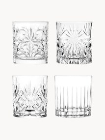 Krištaľové poháre na whisky Bichiera, 4 ks