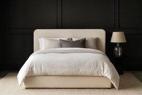 Noela Čalúnená posteľ s úložným priestorom biela TEDDY 180