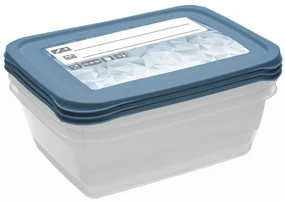 Dóza na potraviny UH sada 3ks MAGIC ICE/POLAR 1,25 l 20,5x15,5x6,5 cm obdĺžnik KLC