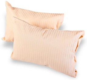 Dekoračný vankúšik s obliečkou 30x20 cm damaškový broskyňový EMI