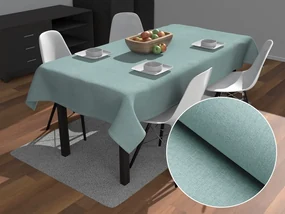Biante Dekoračný obdĺžnikový obrus BKW-212 Mätovo zelený žíhaný 130x220 cm