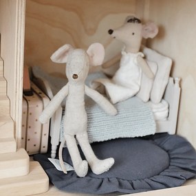 Mini podložka s volánom grafitová