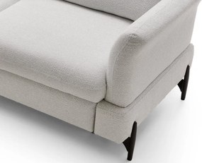 Rohová sedacia súprava Sienna 2, svetlo šedá látka, ľavý roh