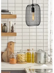 Lucide 78392/01/30 - Luster na lanku MESH 1xE27/60W/230V čierna