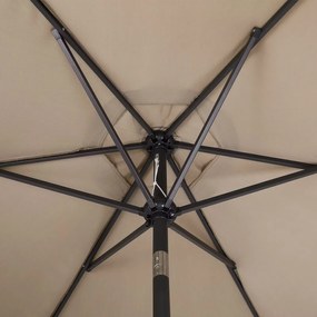 InternetovaZahrada Záhradný slnečník Ø300 cm - taupe