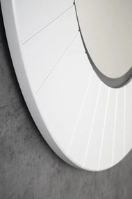 Sapho Sapho, LUMIRO STRIP guľaté zrkadlo s LED osvetlením v ráme, priemer 75cm, biela mat, LR750-3131S