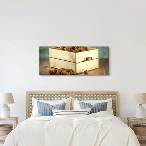 Obraz - Jesenné zátišie s orechmi (120x50 cm)