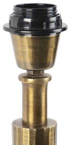 Stolná lampa v štýle art deco bronzová bez tienidla - Torre