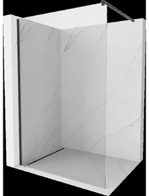 Mexen Kioto sprchová stena Walk-in 155 x 200 cm, transparentná 8 mm, čierna - 800-155-101-70-00