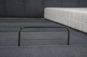 Posteľ boxspring s polohovaním Meryl 180x200 cm, antracitová látka