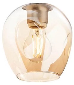 Redo A01-2621 – náhradné tienidlo pre lampu aj luster PIERCE, priemer 15 cm, zlaté/dymové