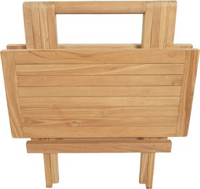 Záhradný konferenčný stolík Jakarta 50x50 cm, skladacia, teak