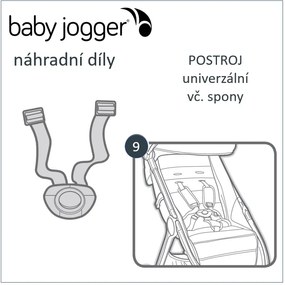 Baby Jogger BabyJogger UNIVERZÁLNY postroj + pracka