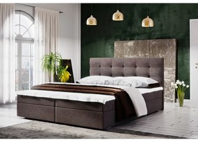 Moderná posteľ s úložným priestorom 160x200 STIG II - hnedá