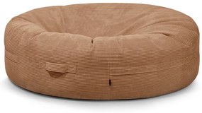 Hnedý menčestrový sedací vak Roll 190 – SLOWDOWN