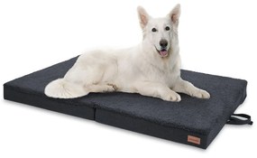 Paco, pelech pre psa, psia podložka, prateľný, ortopedický, protišmykový, priedušný, sklápateľný, pamäťová pena, veľkosť XL (120 x 10 x 85 cm)