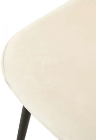 Stolička Giverny zamat - krémová