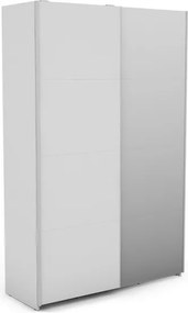 Šatníková skriňa Carlos 125/43 2D, biela, 125 cm