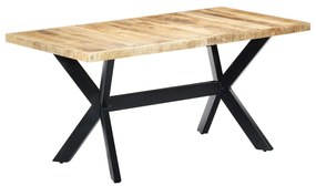 Jedálenský stôl 160x80x75 cm masívne surové mangovníkové drevo