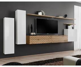Obývacia Stena Switch I Line Biela/Wotan