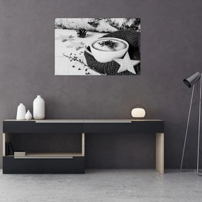 Obraz - Zimné cappuccino (90x60 cm)