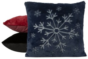 CHLPATÁ VIANOČNÁ DEKORAČNÁ OBLIEČKA NA VANKÚŠ SNOWFLAKE1 45X45 VZOROVANÁ