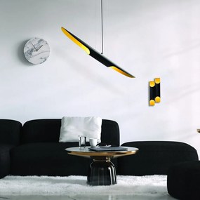 Čierne závesné svietidlo Opviq lights Efsun