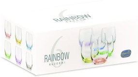 Bohemia Crystal Farebné poháre na whisky Rainbow 25180/D4662/300ml (se
