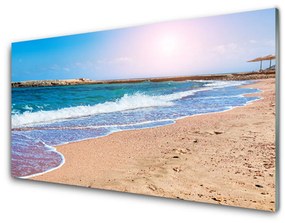 Obraz na skle Oceán pláž príroda 140x70 cm