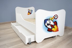 TOP BEDS Detská posteľ Happy Kitty 140x70 Raketa so zásuvkou
