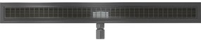 Mexen Flat M33 nerezový sprchový žľab 100 cm, čierna, 1733100-15