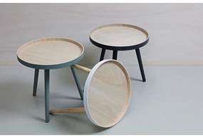 Odkladací stolík so zelenou konštrukciou WOOOD Sasha
