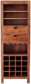 furniture-nabytek.cz - Domáca vinotéka 65x180x45 z dreva palisander