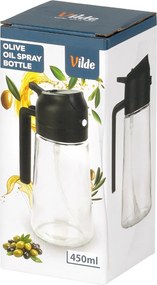 VILDE Sklenený rozprašovač a dávkovač na olej 2v1 450ml - číre sklo
