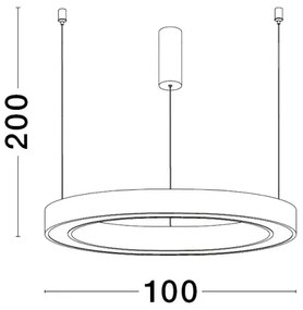LED luster Sting 100 biele
