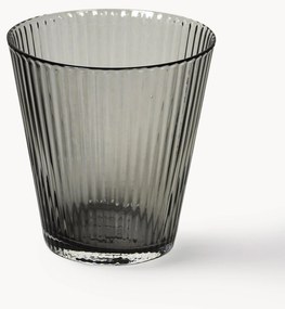 Ručne fúkané poháre na vodu z dymového skla Grand Cru, 4 ks