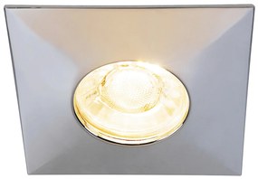 RABALUX Súprava 3x LED podhľadové osvetlenie do kúpeľne RANDY, 4W, teplá biela, hranaté, chrómované
