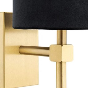 Argon 8035 - Nástenná lampa ABRUZZO 1xE14/7W/230V mosadz/čierna