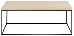 Konferenční stolek Barossa 110 cm travertin/černý