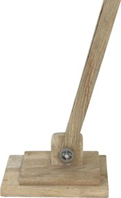 Šedá drevená stojaca lampa Elmer cement - 84 * 26 * 125 cm
