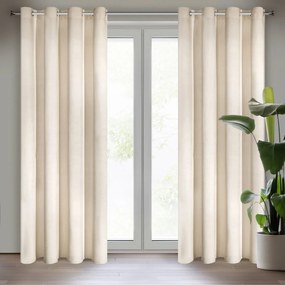 ZATEMŇOVACÍ ZÁVES NA KRÚŽKOCH RIA 140X250 CM KRÉMOVÁ