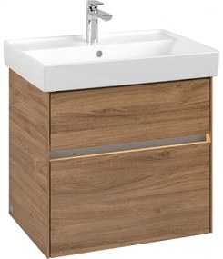 VILLEROY &amp; BOCH Collaro závesná skrinka pod umývadlo, 2 zásuvky, s LED osvetlením, 604 x 444 x 546 mm, Oak Kansas, C009B0RH