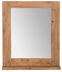 furniture-nabytek.cz - Masívne kúpeľňové zrkadlo Auckland z akáciového dreva, lakované, hnedé – 68×13×78 cm