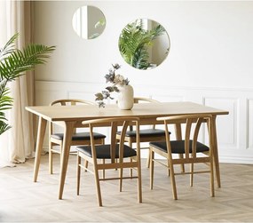 Rozkladací jedálenský stôl s prídavnou doskou v dekore duba 90x180 cm Darwin – House Nordic
