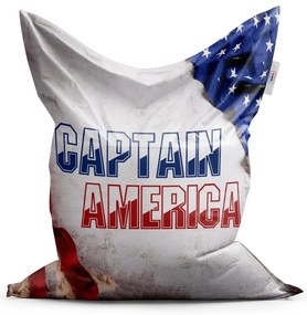 Sablio Sedací vak Kapitán Amerika Vlajka - 150x100 cm