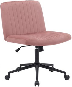 Design-Shop Kancelárska stolička Kingman zamat - Ružová