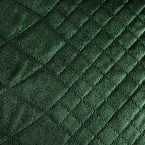 Dekorstudio Zamatový prehoz na posteľ LUIZ3 v tmavo zelenej farbe Rozmer prehozu (šírka x dĺžka): 220x240cm