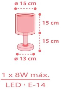 Dalber 41191 - Detská lampička RAINBOW 1xE14/8W/230V pestrofarebná